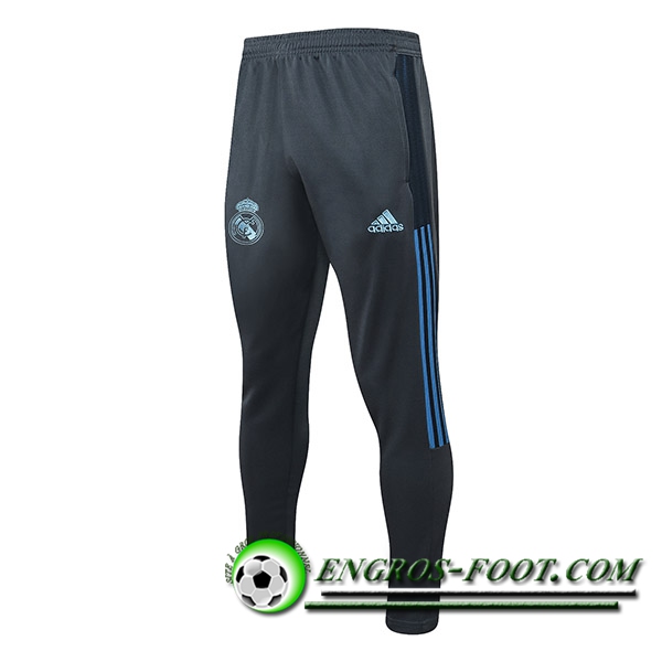 Training Pantalon Foot Real Madrid Gris Fonce/Bleu 2021/2022