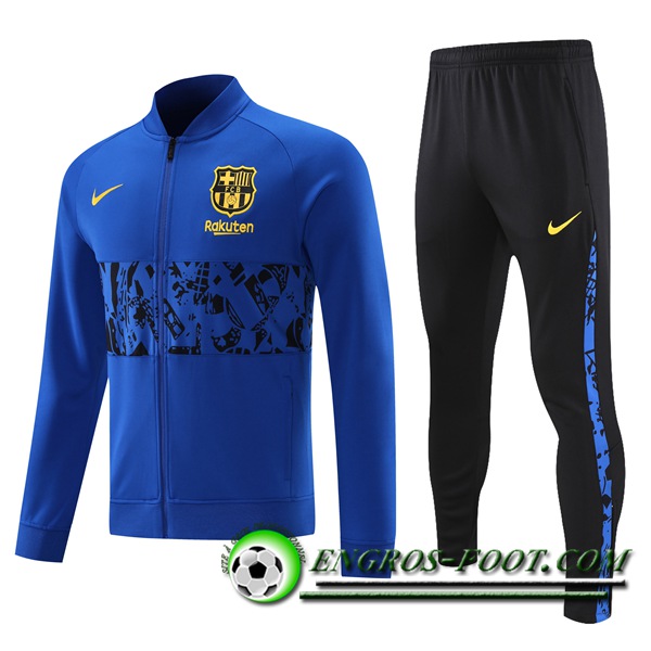 Ensemble Survetement de Foot - Veste FC Barcelone Bleu 2021/2022