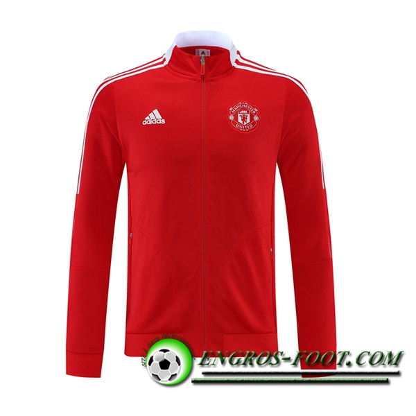 Veste Foot Manchester United Rouge/Blanc 2021/2022