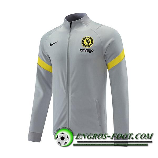 Veste Foot FC Chelsea Gris/Jaune 2021/2022