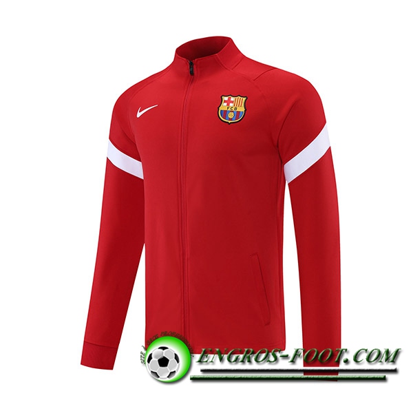 Veste Foot FC Barcelone Rouge/Blanc 2021/2022