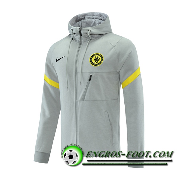 Veste A Capuche FC Chelsea Gris 2021/2022