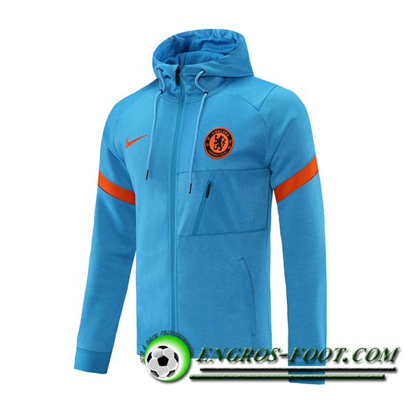 Veste A Capuche FC Chelsea Bleu/Rouge 2021/2022