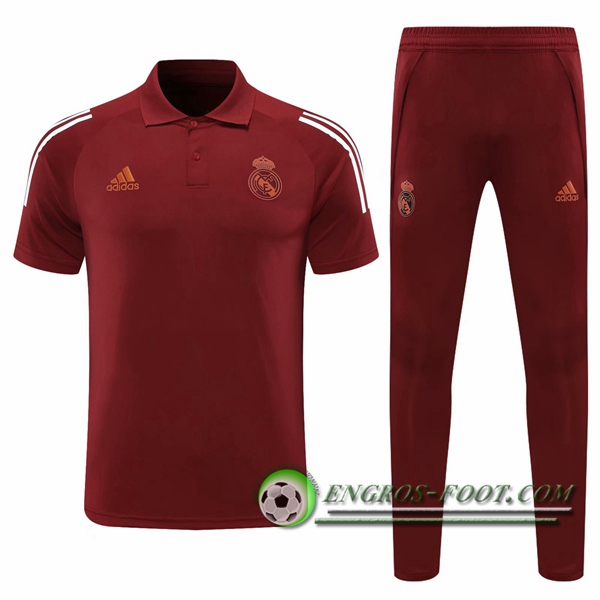 Ensemble Polo Real Madrid + Pantalon Marron 2020/2021