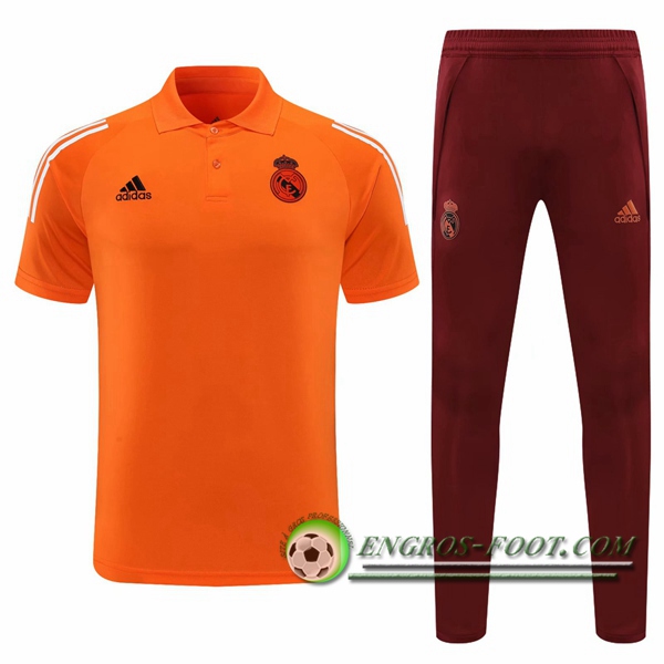 Ensemble Polo Real Madrid + Pantalon Orange 2020/2021