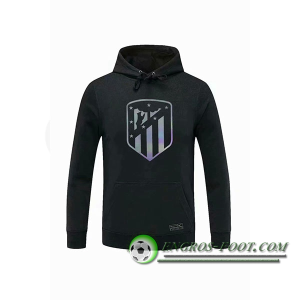 Engros-foot: Sweatshirt Training Capuche Atletico Madrid Noir 2020/2021 Thailande