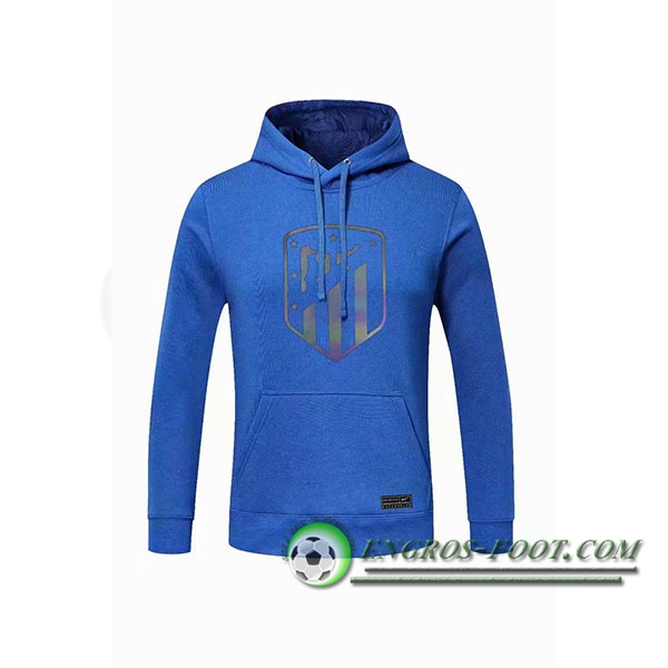 Engros-foot: Sweatshirt Training Capuche Atletico Madrid Bleu 2020/2021 Thailande