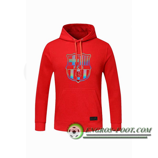 Engros-foot: Sweatshirt Training Capuche FC Barcelone Rouge 2020/2021 Thailande