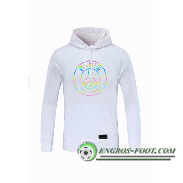 Engros-foot: Sweatshirt Training Capuche PSG Blanc 2020/2021 Thailande