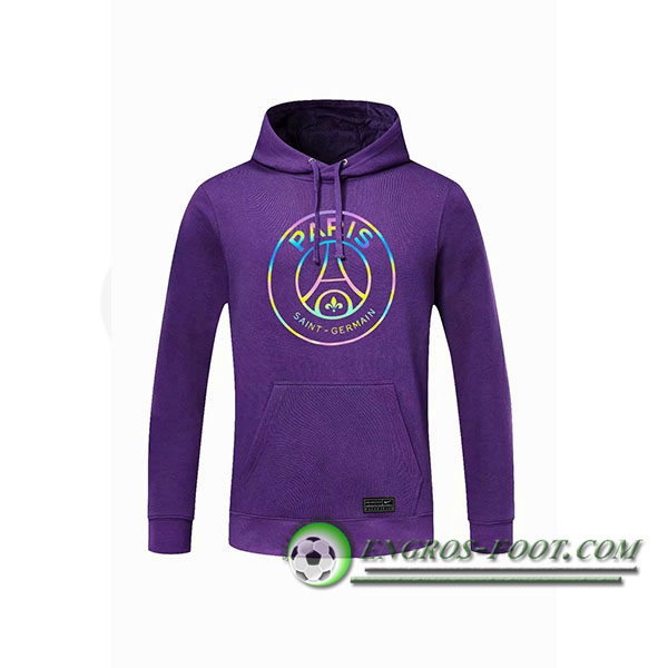 Engros-foot: Sweatshirt Training Capuche PSG Violet 2020/2021 Thailande