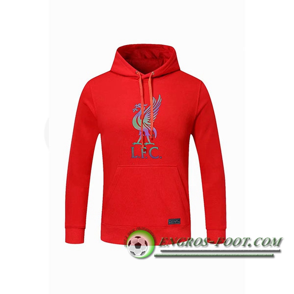 Engros-foot: Sweatshirt Training Capuche FC Liverpool Rouge 2020/2021 Thailande