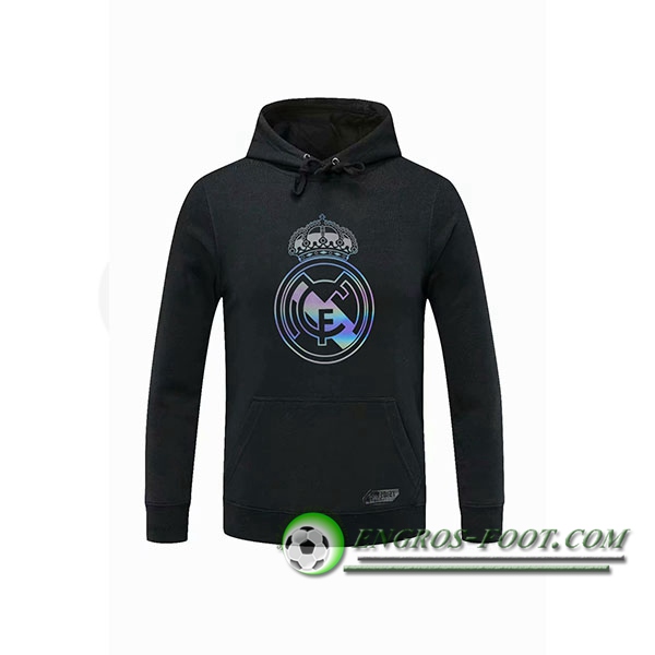 Engros-foot: Sweatshirt Training Capuche Real Madrid Noir 2020/2021 Thailande