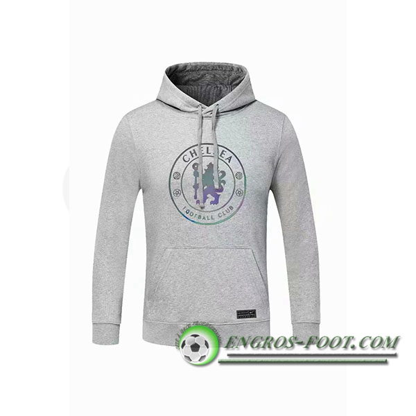 Engros-foot: Sweatshirt Training Capuche FC Chelsea Gris 2020/2021 Thailande