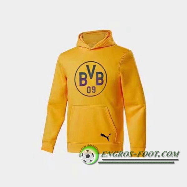 Engros-foot: Sweatshirt Training Capuche Dortmund BVB Jaune 2020/2021 Thailande