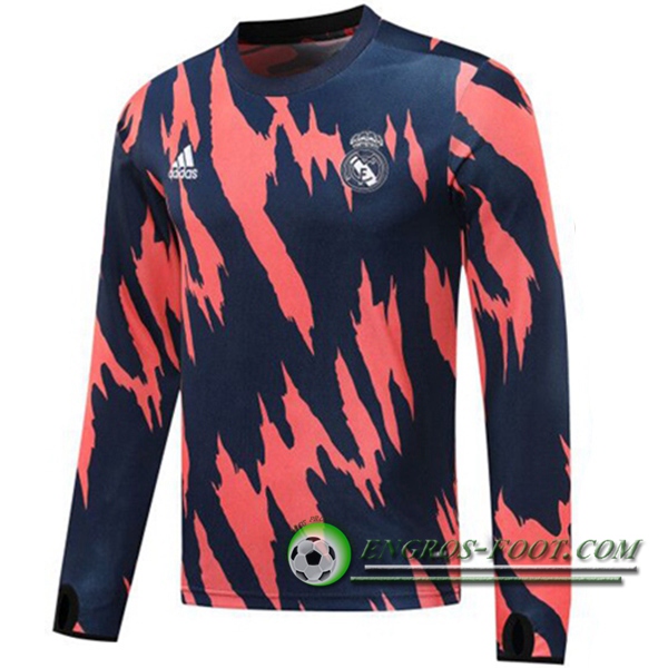 Engros-foot: Sweatshirt Training Real Madrid Noir/Rose 2020/2021 Thailande