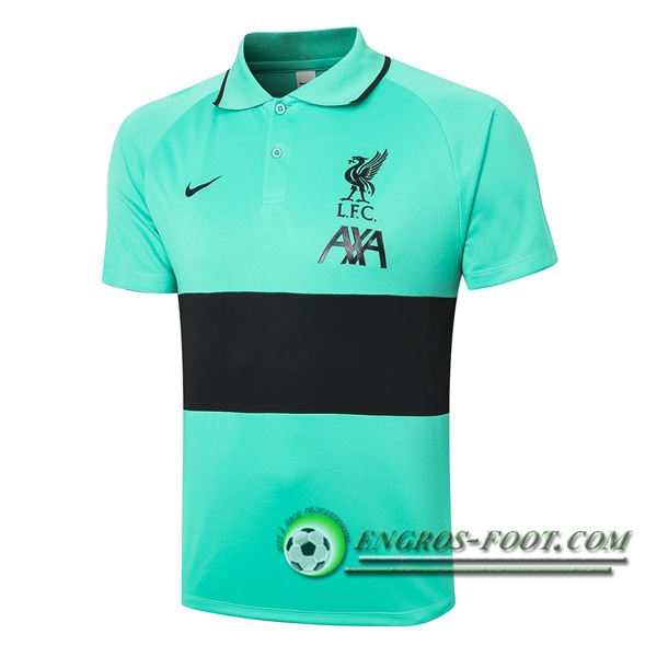 Polo Foot FC Liverpool Vert/Noir 2020/2021