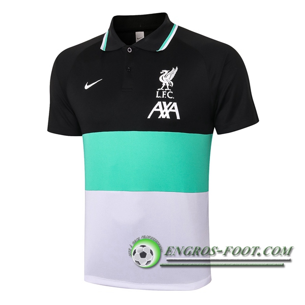 Polo Foot FC Liverpool Vert/Noir/Blanc 2020/2021