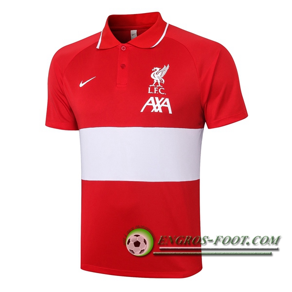 Polo Foot FC Liverpool Rouge/Blanc 2020/2021