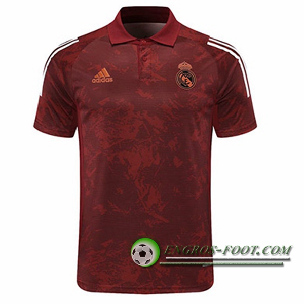 Polo Foot Real Madrid Marron/Blanc 2020/2021