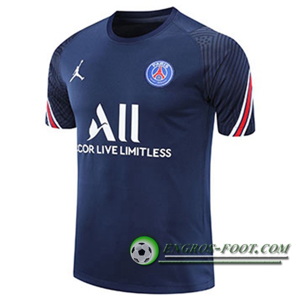 Training T-Shirts PSG Jordan Bleu Marin 2020/2021