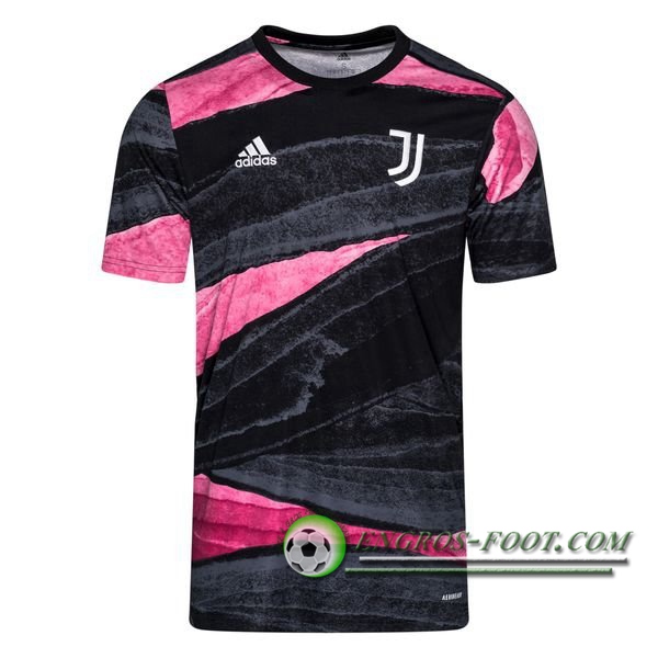 Training T-Shirts Juventus Noir/Rose 2020/2021