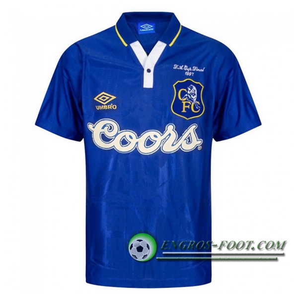 Engros-foot: Jeu Maillot de FC Chelsea Retro Domicile 1997 Thailande