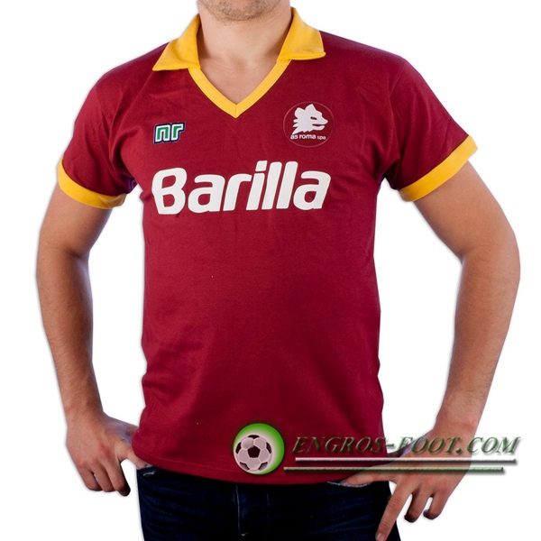 Engros-foot: Jeu Maillot de AS Roma Retro Domicile 1989/1990 Thailande