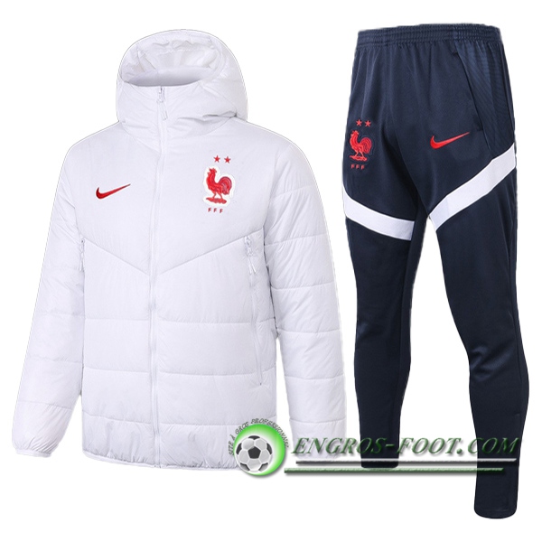 Doudoune Du Foot France + Pantalon Blanc 2020/2021