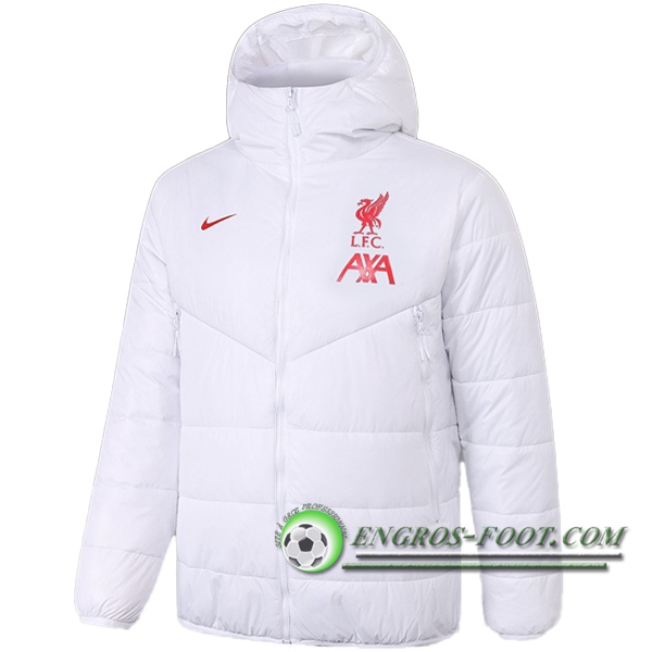 Doudoune Du Foot FC Liverpool Blanc 2020/2021