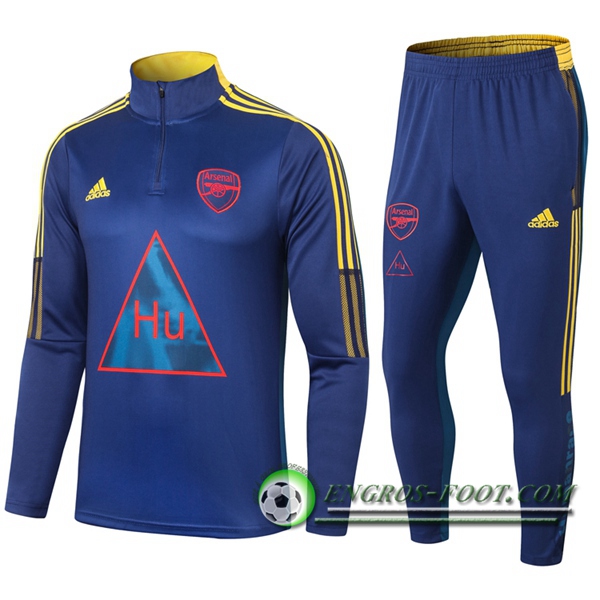 Ensemble Survetement de Foot Arsenal Joint Edition Bleu 2020/2021