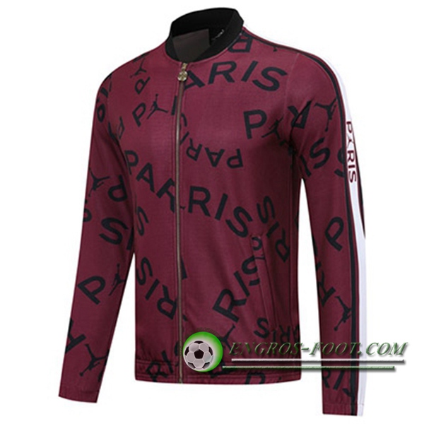 Nouveaux Veste Foot PSG Jordan Marron 2020/2021