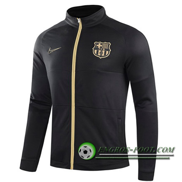 Nouveaux Veste Foot FC Barcelone Noir 2020/2021