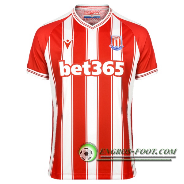 Engros-foot: Jeu Maillot de Foot Stoke City Domicile 2020/2021 Thailande