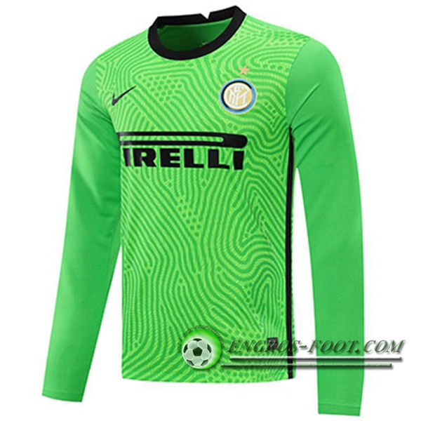 Engros-foot: Jeu Maillot Inter Milan Gardien De But Vert Manche longue 2020/2021 Thailande