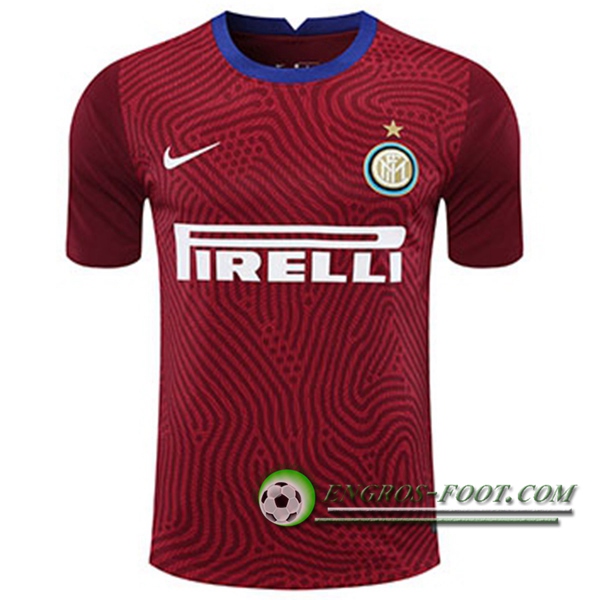 Engros-foot: Jeu Maillot Inter Milan Gardien De But Rouge 2020/2021 Thailande