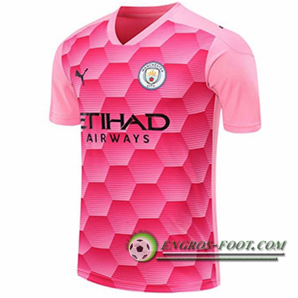 Engros-foot: Jeu Maillot Manchester City Gardien De But Rouge 2020/2021 Thailande