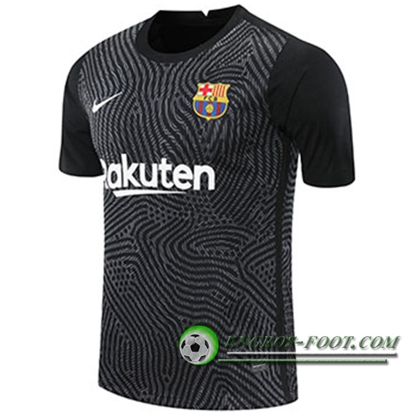 Engros-foot: Jeu Maillot FC Barcelone Gardien De But Noir 2020/2021 Thailande