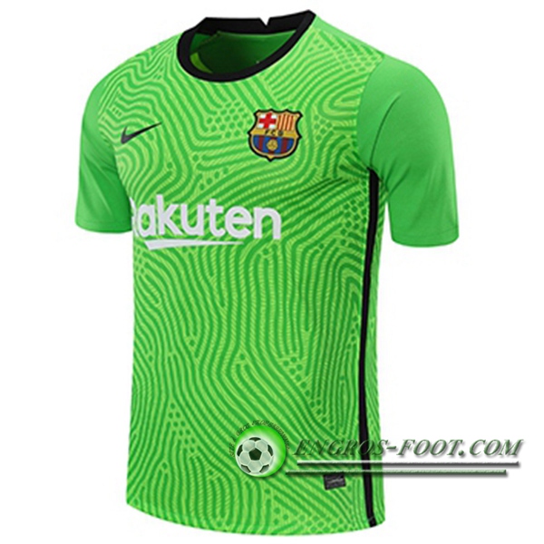 Engros-foot: Jeu Maillot FC Barcelone Gardien De But Vert 2020/2021 Thailande