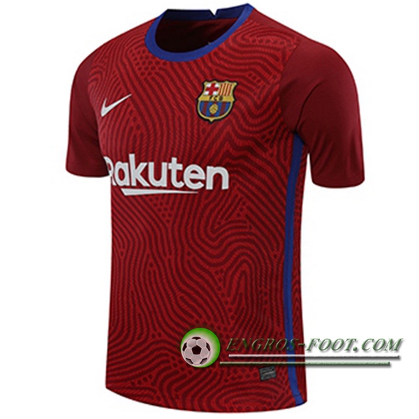 Engros-foot: Jeu Maillot FC Barcelone Gardien De But Rouge 2020/2021 Thailande