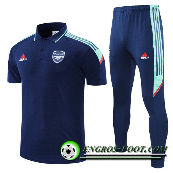 Ensemble Polo FC Arsenal + Pantalon Blanc/Rouge 2021/2022