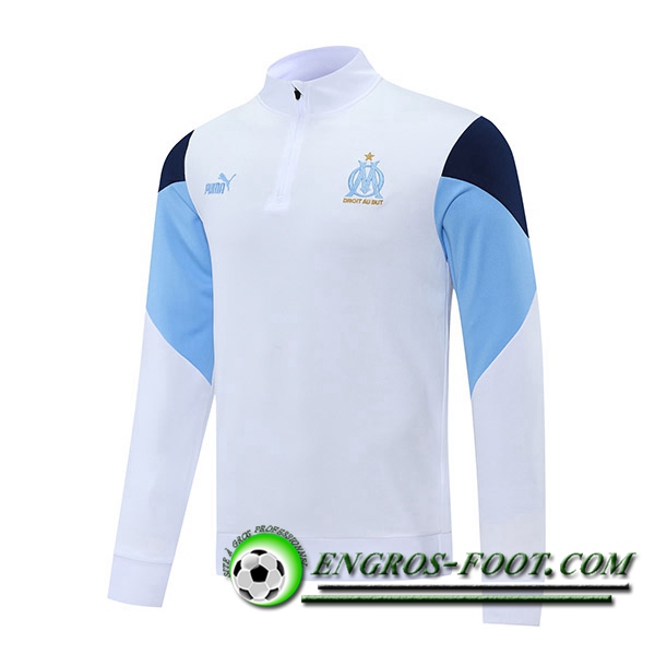 Sweatshirt Training Marseille OM Noir/Blanc/Bleu 2021/2022