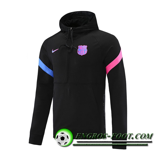 Sweatshirt Training Capuche FC Barcelone Noir/Rouge/Bleu 2021/2022