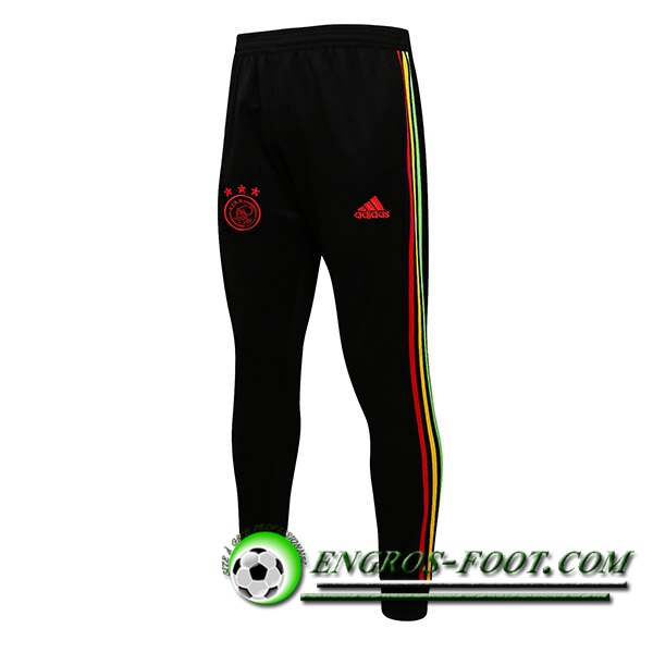 Training Pantalon Foot AFC Ajax Noir/Rouge 2021/2022