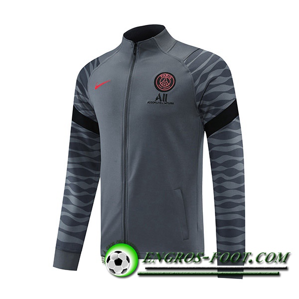 Veste Foot Jordan PSG Gris 2021/2022