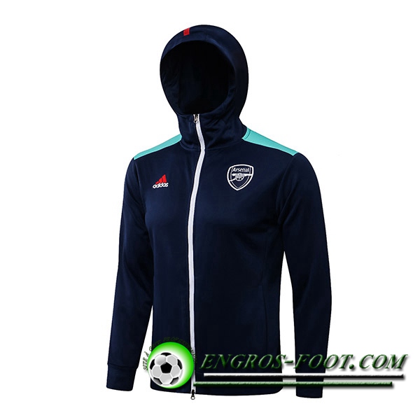 Veste A Capuche FC Arsenal Bleu Marin/Vert 2021/2022