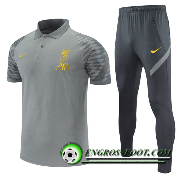 Ensemble Polo FC Liverpool + Pantalon Gris 2021/2022