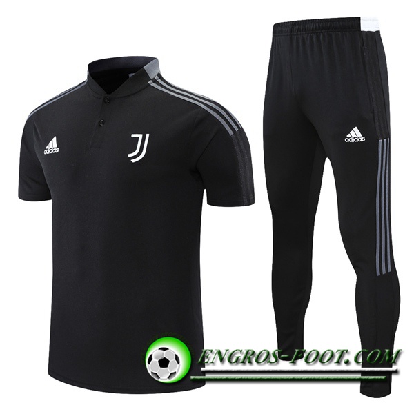 Ensemble Polo Juventus + Pantalon Noir/Gris 2021/2022