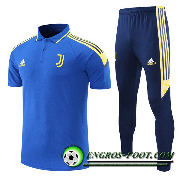 Ensemble Polo Juventus + Pantalon Bleu/Jaune 2021/2022