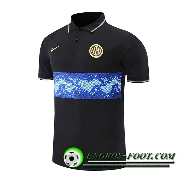 Polo Foot Inter Milan Noir/Bleu 2021/2022