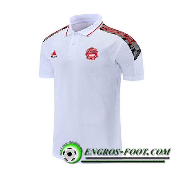 Polo Foot Bayern Munich Blanc/Rouge 2021/2022